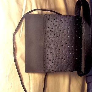 Sasha New York Black Beaded Evening Bag-Sequin Clutch